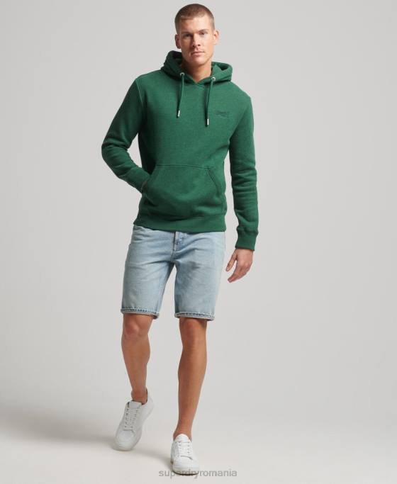 Superdry hanorac brodat cu logo vintage îmbrăcăminte verde bărbați JX0Z783