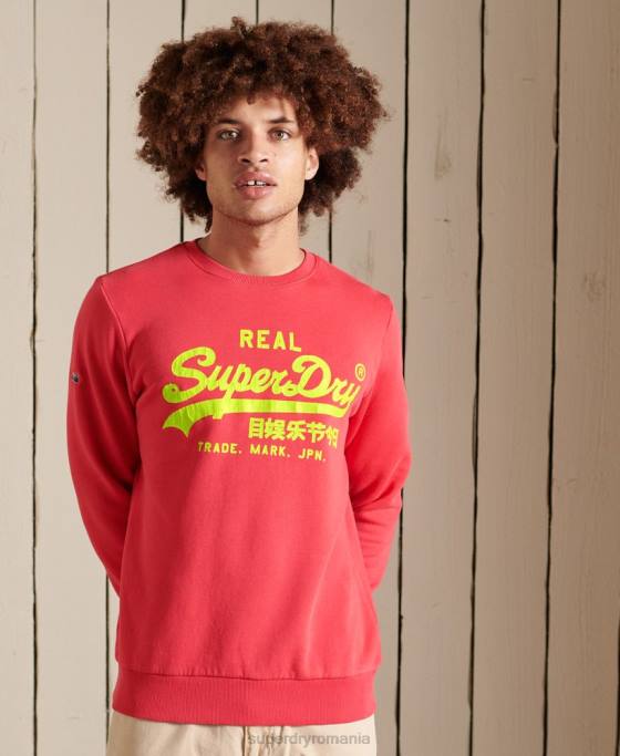 Superdry hanorac clasic american cu logo vintage îmbrăcăminte roșu bărbați JX0Z5029
