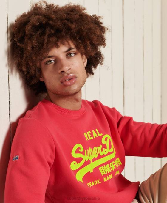 Superdry hanorac clasic american cu logo vintage îmbrăcăminte roșu bărbați JX0Z5029