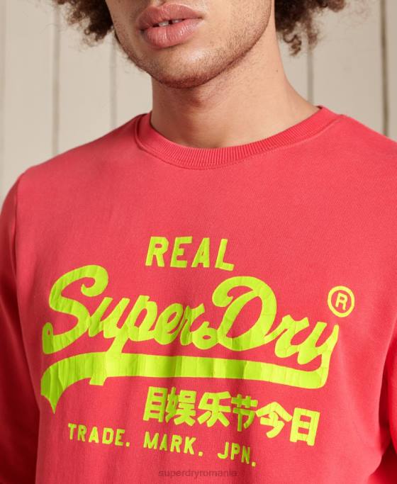 Superdry hanorac clasic american cu logo vintage îmbrăcăminte roșu bărbați JX0Z5029