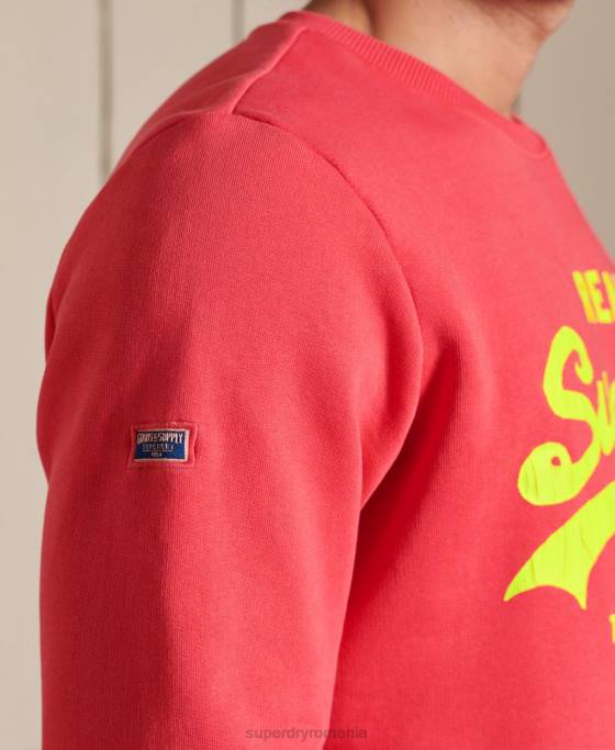 Superdry hanorac clasic american cu logo vintage îmbrăcăminte roșu bărbați JX0Z5029