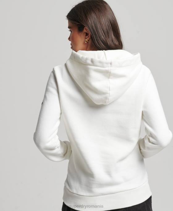 Superdry hanorac clasic cooper îmbrăcăminte cremă femei JX0Z3414