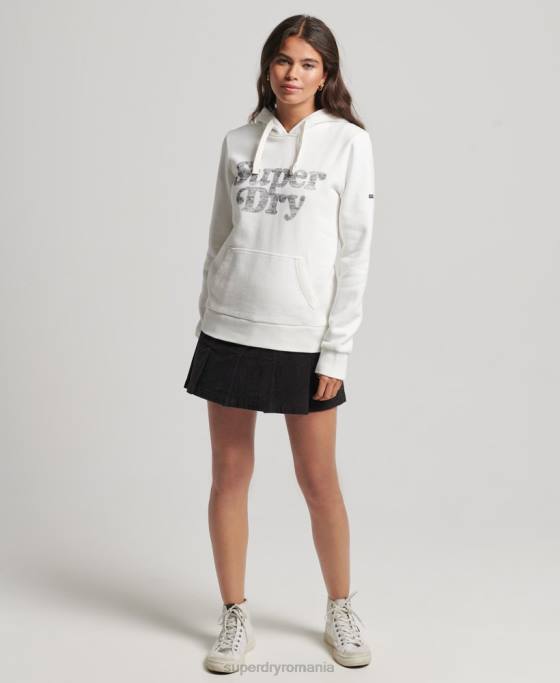 Superdry hanorac clasic cooper îmbrăcăminte cremă femei JX0Z3414