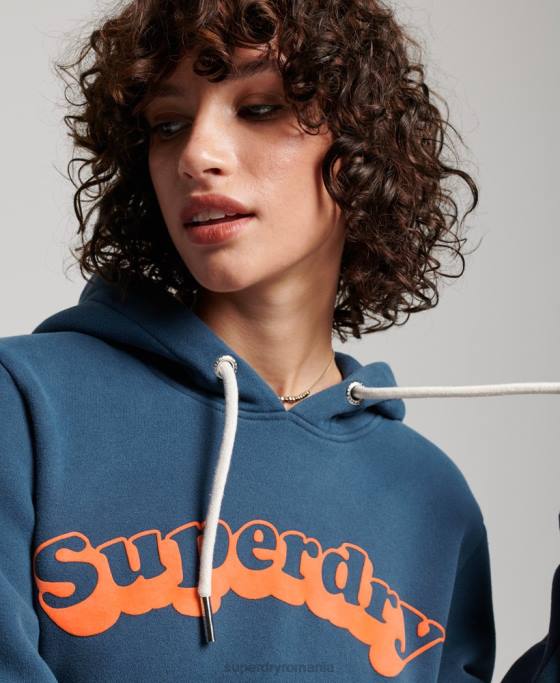 Superdry hanorac clasic cooper îmbrăcăminte marina femei JX0Z3462