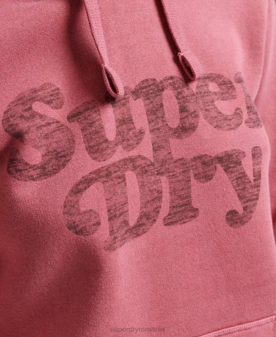 Superdry hanorac clasic cooper îmbrăcăminte roșu femei JX0Z5759