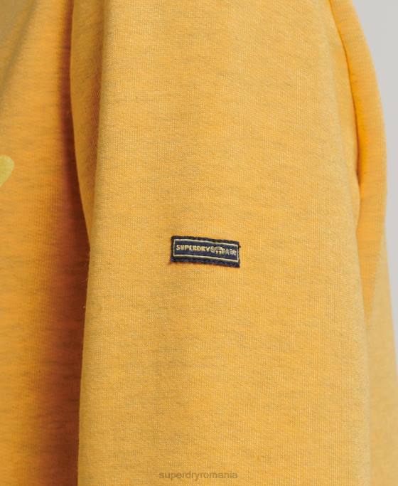 Superdry hanorac clasic cu logo al anilor 70 cooper îmbrăcăminte aur femei JX0Z5786
