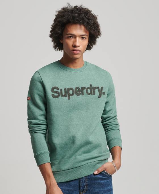 Superdry hanorac clasic cu logo-ul de bază îmbrăcăminte kaki bărbați JX0Z537