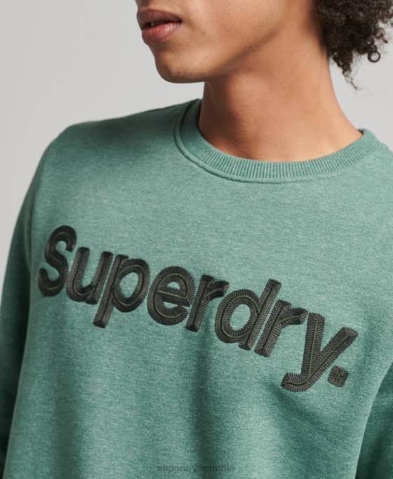 Superdry hanorac clasic cu logo-ul de bază îmbrăcăminte kaki bărbați JX0Z537