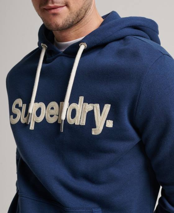 Superdry hanorac clasic cu logo vintage core îmbrăcăminte albastru bărbați JX0Z629