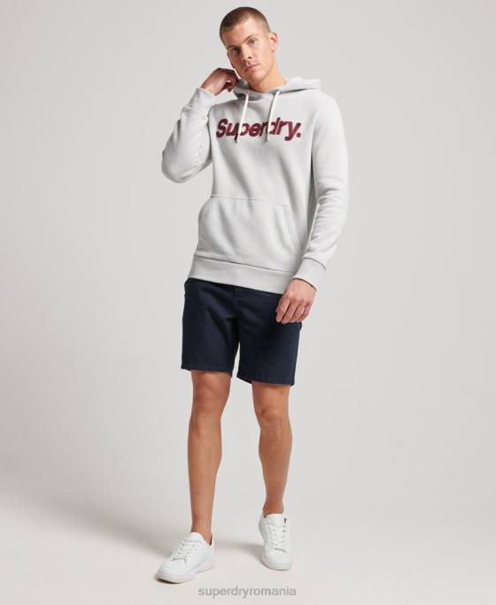Superdry hanorac clasic cu logo vintage core îmbrăcăminte gri bărbați JX0Z531