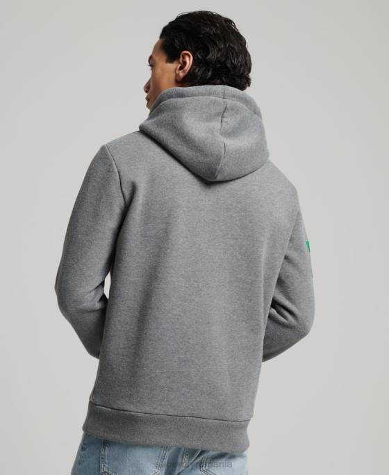 Superdry hanorac clasic cu logo vintage îmbrăcăminte gri bărbați JX0Z5155