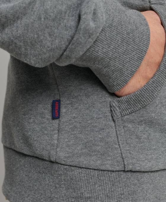 Superdry hanorac clasic cu logo vintage îmbrăcăminte gri bărbați JX0Z835