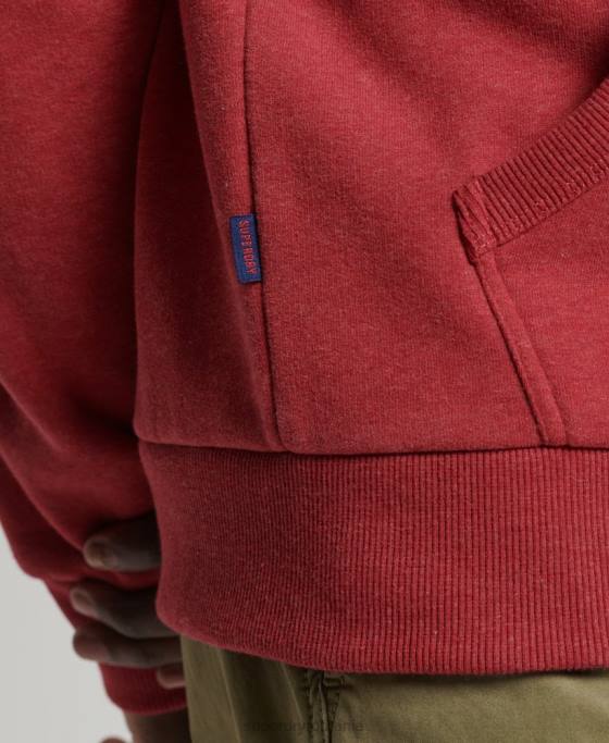 Superdry hanorac clasic cu logo vintage îmbrăcăminte roșu bărbați JX0Z5156