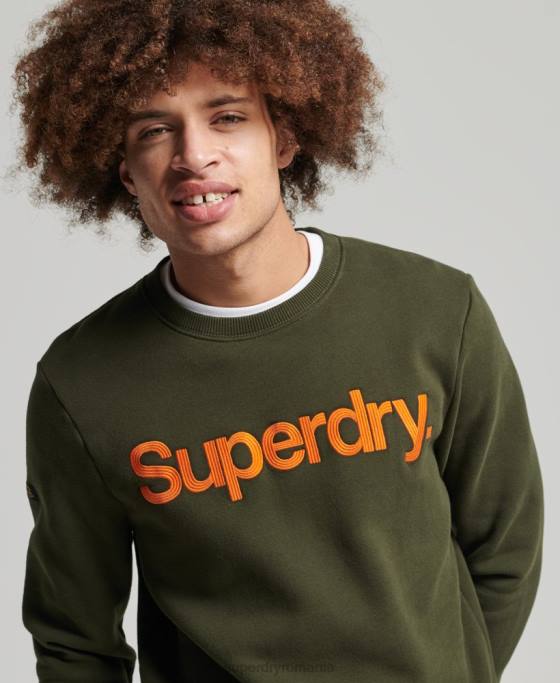 Superdry hanorac clasic de epocă îmbrăcăminte verde bărbați JX0Z5149