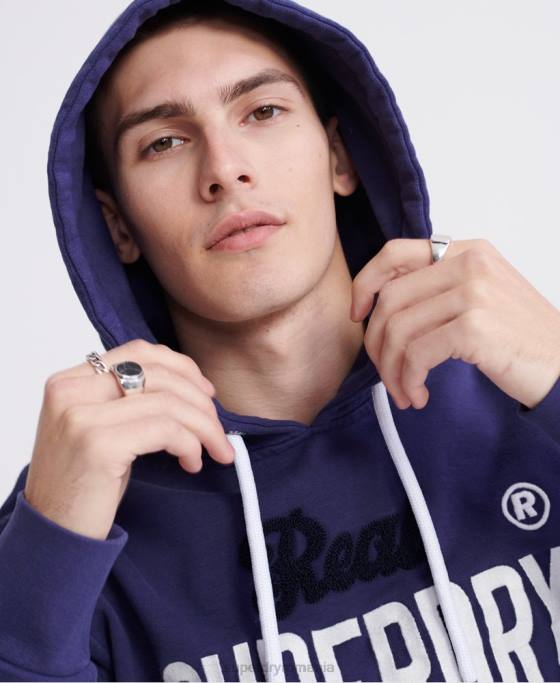 Superdry hanorac clasic neon super 1 îmbrăcăminte Violet bărbați JX0Z901