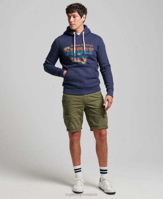 Superdry hanorac clasic vintage cooper îmbrăcăminte marina bărbați JX0Z599