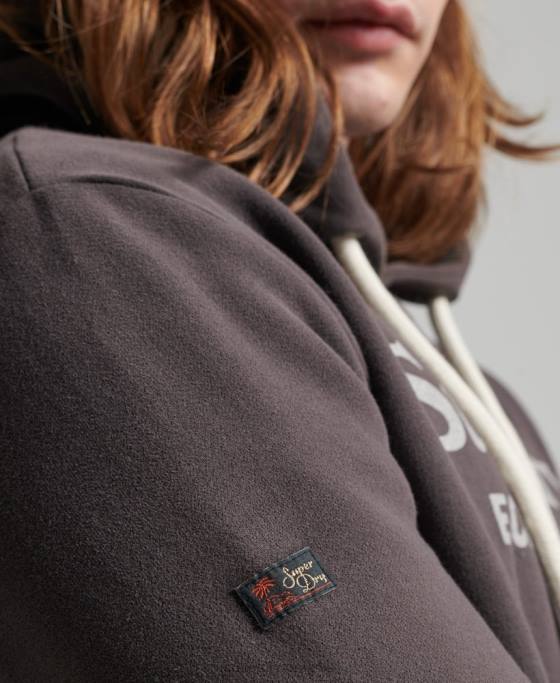 Superdry hanorac clasic vintage venue îmbrăcăminte gri inchis bărbați JX0Z508