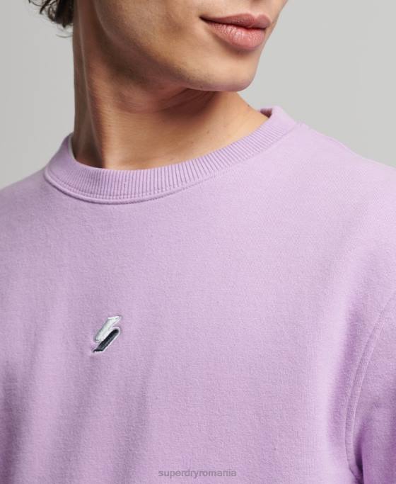 Superdry hanorac cod liniar loose crew îmbrăcăminte Violet bărbați JX0Z3459