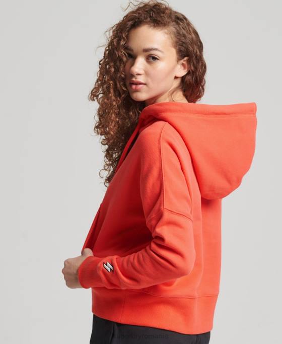 Superdry hanorac cod micro logo îmbrăcăminte coral femei JX0Z5903