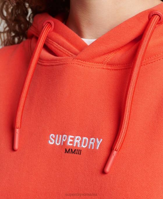 Superdry hanorac cod micro logo îmbrăcăminte coral femei JX0Z5903