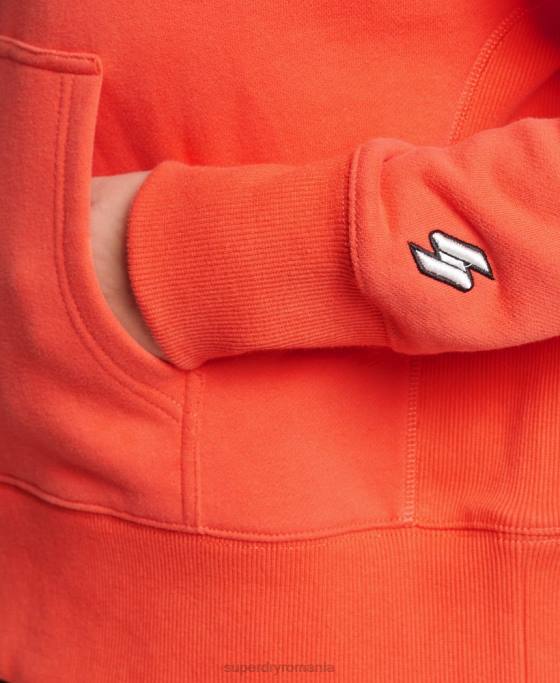 Superdry hanorac cod micro logo îmbrăcăminte coral femei JX0Z5903