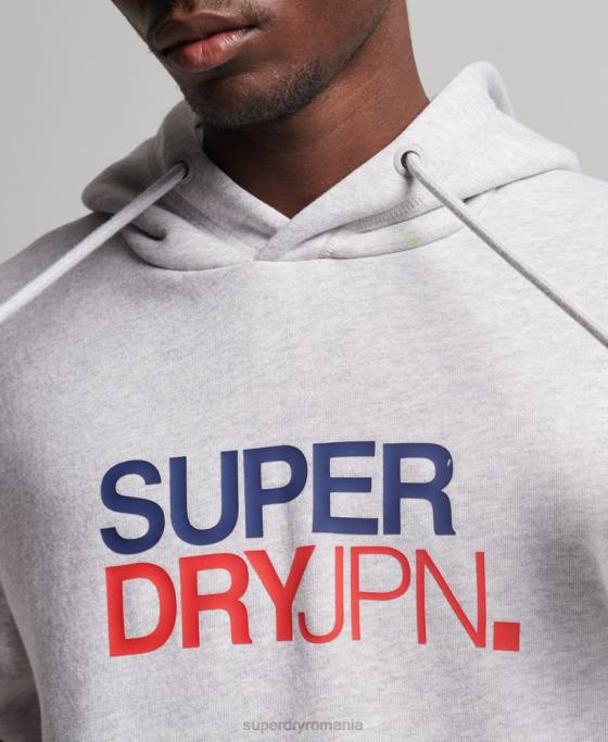Superdry hanorac cod sportswear îmbrăcăminte gri bărbați JX0Z495