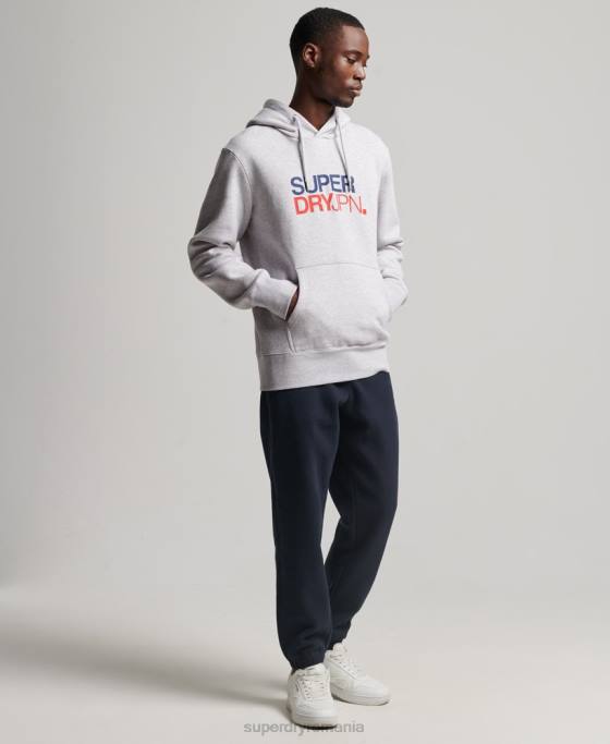 Superdry hanorac cod sportswear îmbrăcăminte gri bărbați JX0Z495