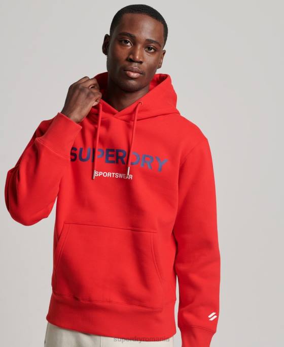 Superdry hanorac cod sportswear îmbrăcăminte roșu bărbați JX0Z540