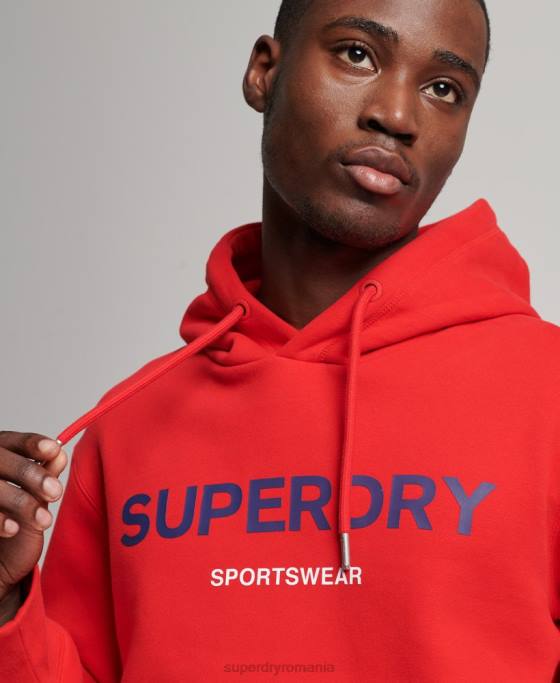 Superdry hanorac cod sportswear îmbrăcăminte roșu bărbați JX0Z540