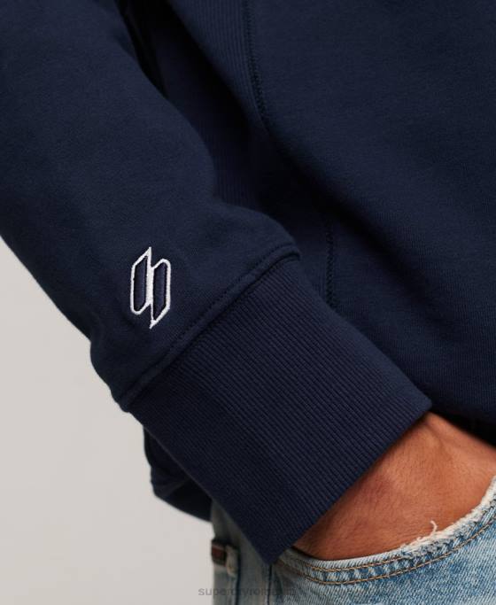 Superdry hanorac code athletic club crew îmbrăcăminte marina bărbați JX0Z530