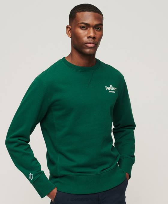 Superdry hanorac code athletic club crew îmbrăcăminte verde bărbați JX0Z529