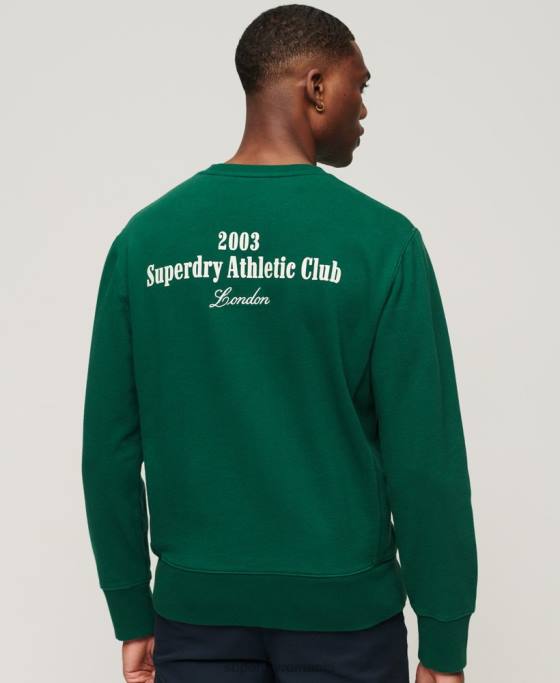 Superdry hanorac code athletic club crew îmbrăcăminte verde bărbați JX0Z529