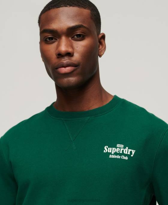 Superdry hanorac code athletic club crew îmbrăcăminte verde bărbați JX0Z529