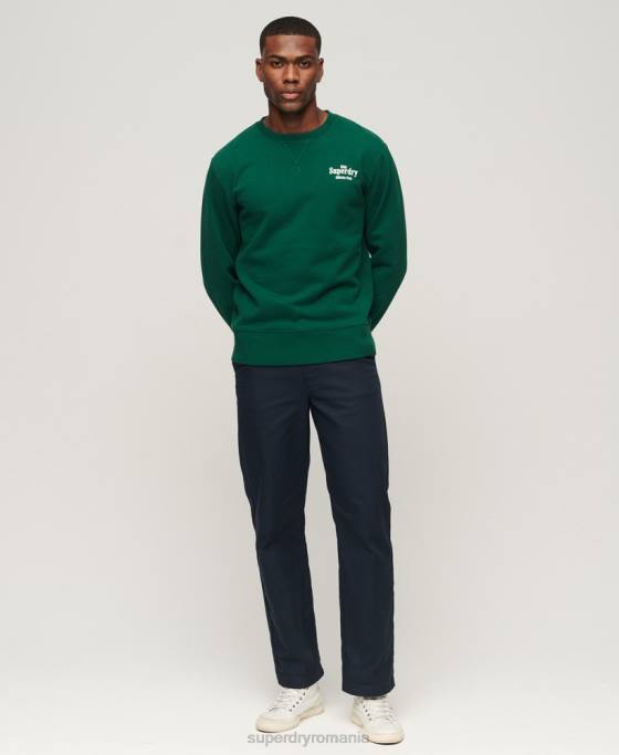 Superdry hanorac code athletic club crew îmbrăcăminte verde bărbați JX0Z529