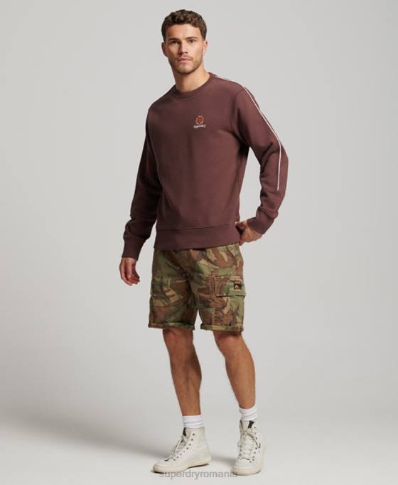 Superdry hanorac code heritage crew îmbrăcăminte maro bărbați JX0Z117