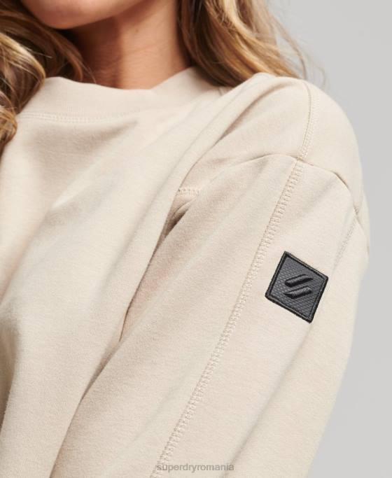 Superdry hanorac code tech crew îmbrăcăminte bej femei JX0Z5773
