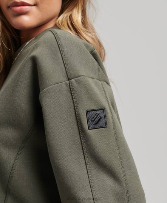 Superdry hanorac code tech crew îmbrăcăminte kaki femei JX0Z5921