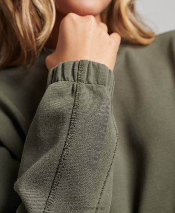 Superdry hanorac code tech crew îmbrăcăminte kaki femei JX0Z5921