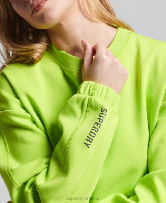 Superdry hanorac code tech crew îmbrăcăminte verde femei JX0Z5797