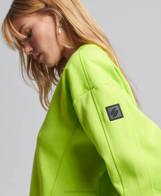 Superdry hanorac code tech crew îmbrăcăminte verde femei JX0Z5797