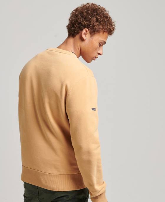Superdry hanorac cooper nostalgia crew îmbrăcăminte galben bărbați JX0Z4994