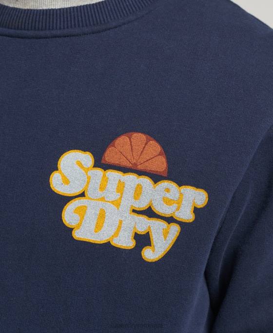 Superdry hanorac cooper nostalgia crew îmbrăcăminte marina bărbați JX0Z5006