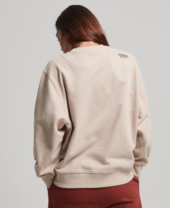 Superdry hanorac core crew îmbrăcăminte bej femei JX0Z3309