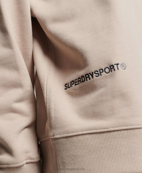 Superdry hanorac core crew îmbrăcăminte bej femei JX0Z3309