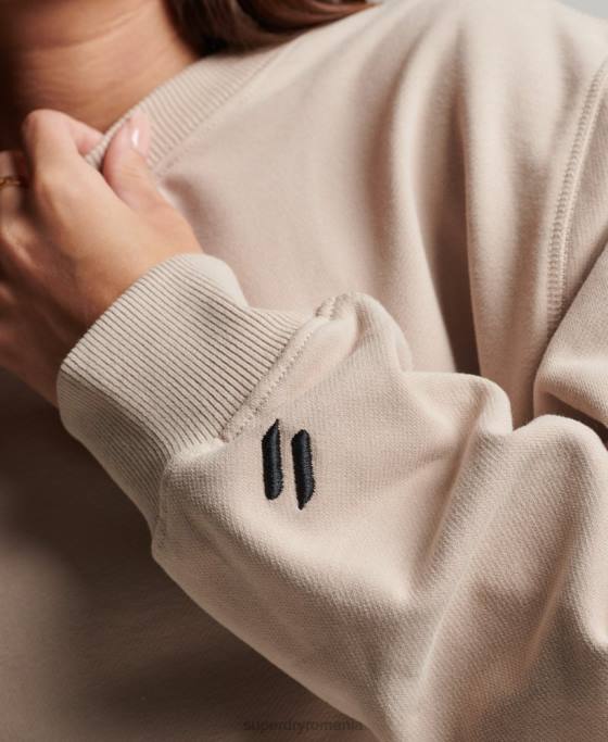 Superdry hanorac core crew îmbrăcăminte bej femei JX0Z3309