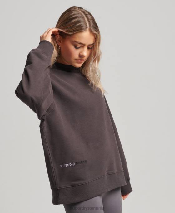 Superdry hanorac core crew îmbrăcăminte gri femei JX0Z3313