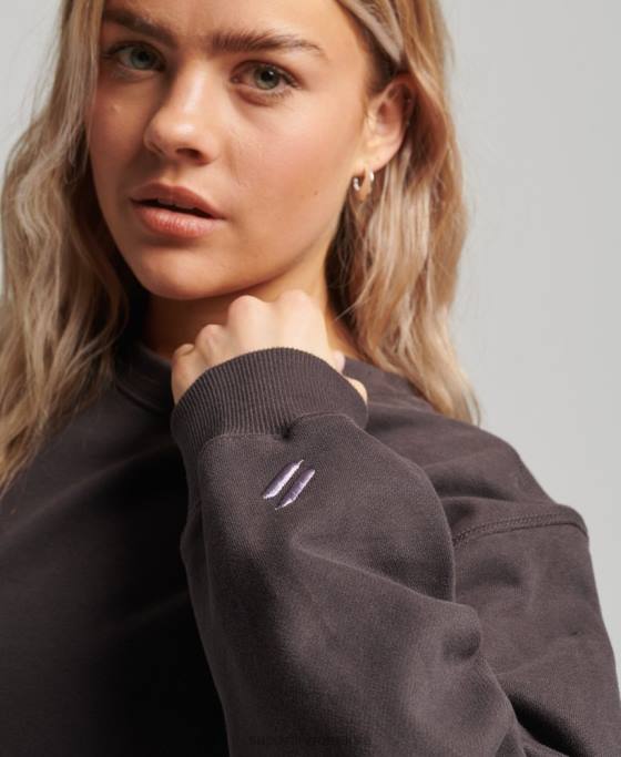 Superdry hanorac core crew îmbrăcăminte gri femei JX0Z3313