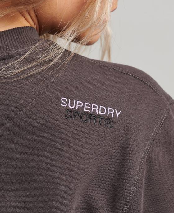 Superdry hanorac core crew îmbrăcăminte gri femei JX0Z3313