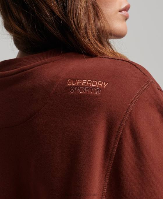 Superdry hanorac core crew îmbrăcăminte maro femei JX0Z3328