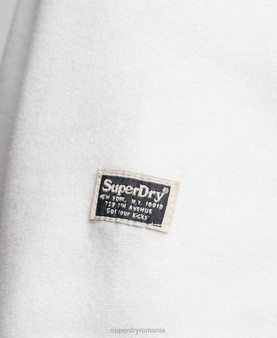 Superdry hanorac crew impodobit îmbrăcăminte alb femei JX0Z2263